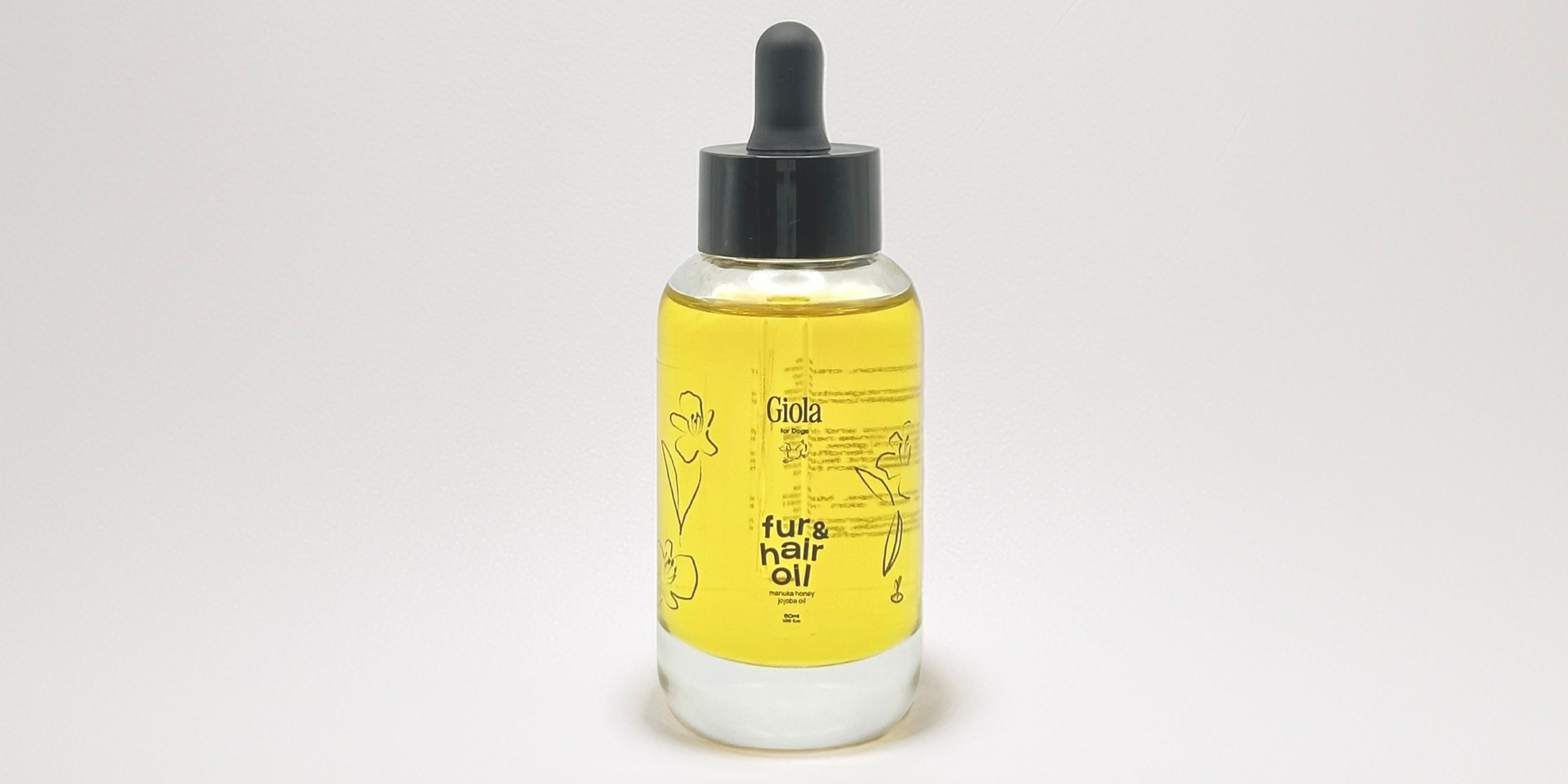 Giola Premium Fellöl Flasche 50ml – natürliches Fellpflegeöl für Hundehaut und Fell