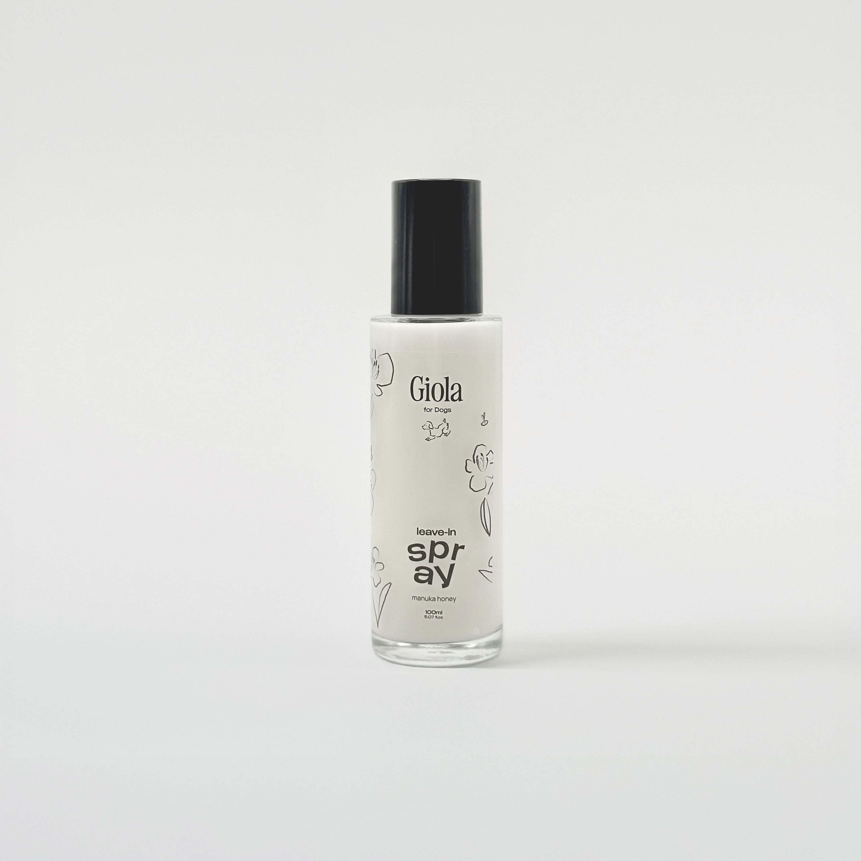 Giola Hunde Fellspray mit Manuka Honig– natürliches Leave-in Spray für glänzendes Fell, gesunde Haut und leichter kämmbares Fell